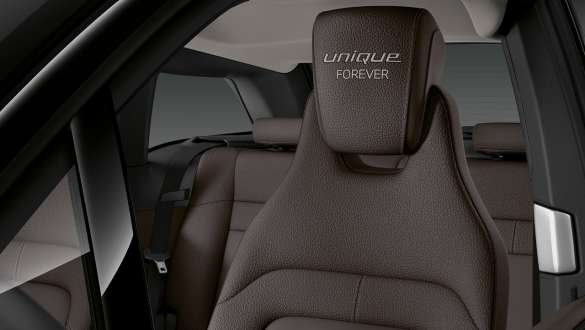 BMW i3 Unique Forever Edition I01 seat with “Unique Forever” stitching