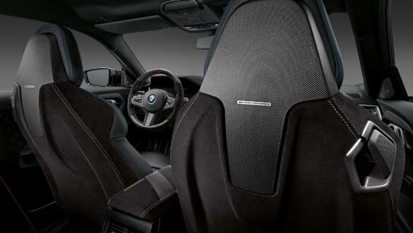 M Performance backrest cover in Alcantara/carbon fiber dry BMW 2 Series Coupé G42 2021 M Performance backrest cover in Alcantara/carbon fiber dry BMW 2 Series Coupé G42 2021