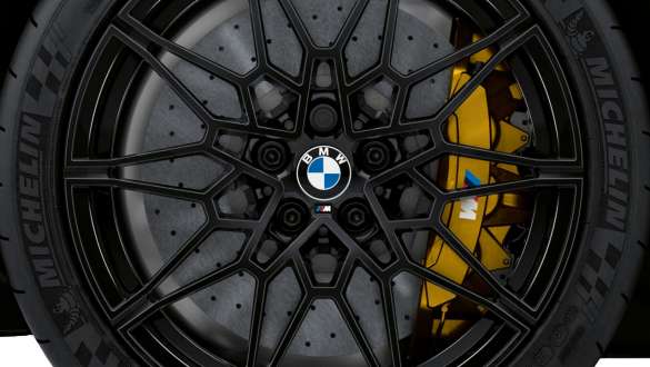 M Carbon ceramic brake BMW M4 Competition Coupé G82 2020 BMW M4 Competition Coupé G82 2020 M Carbon ceramic brake close-up