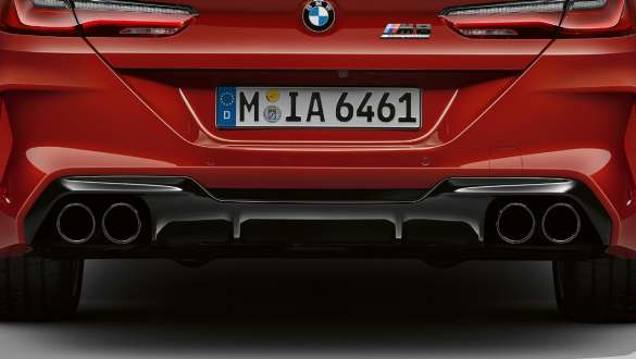 M Sport exhaust system. BMW M8 Competition Convertible with M Sport exhaust system.