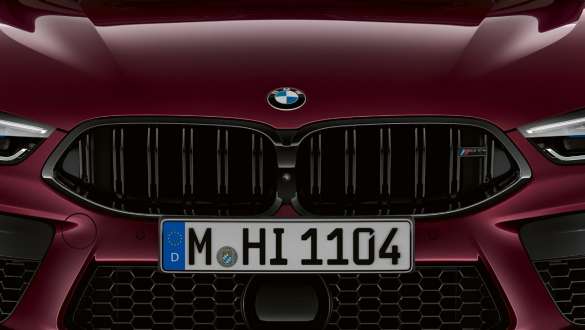 M specific kidney grille BMW M8 Competition Gran Coupé M specific kidney grille BMW M8 Competition Gran Coupé F93 2020 BMW Individual Ametrine metallic front view