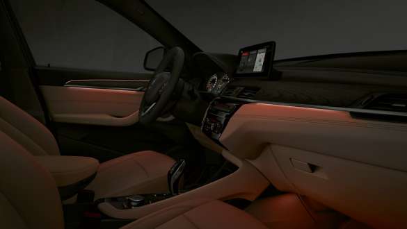 BMW X1 F48 LCI lights package BMW X1 F48 LCI interior with lights package activated