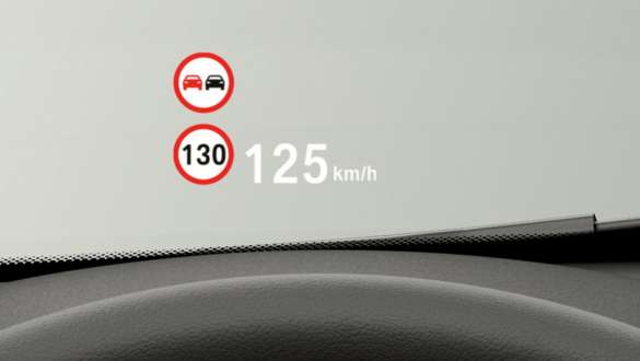 BMW X1 F48 BMW Head-Up Display BMW X1 F48 LCI interior with focus on the BMW Head-Up Display