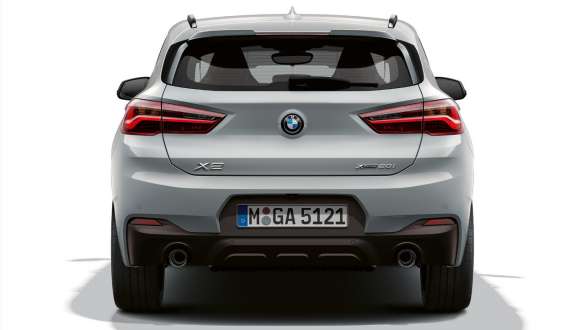 Rear view BMW X2 F39 Rear view BMW X2 F39 2020 Brooklyn Grey