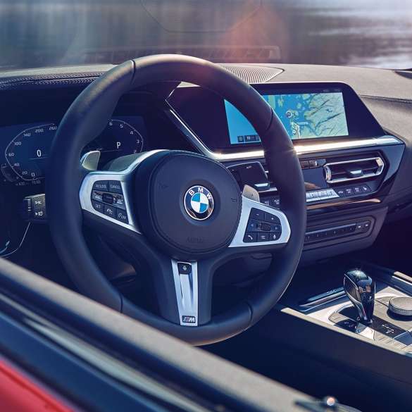 BMW Z4 Roadster cockpit View into cockpit of the BMW Z4 Roadster