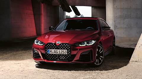 BMW 4 Series BMW 4 Series Gran Coupé F36 front view on the road