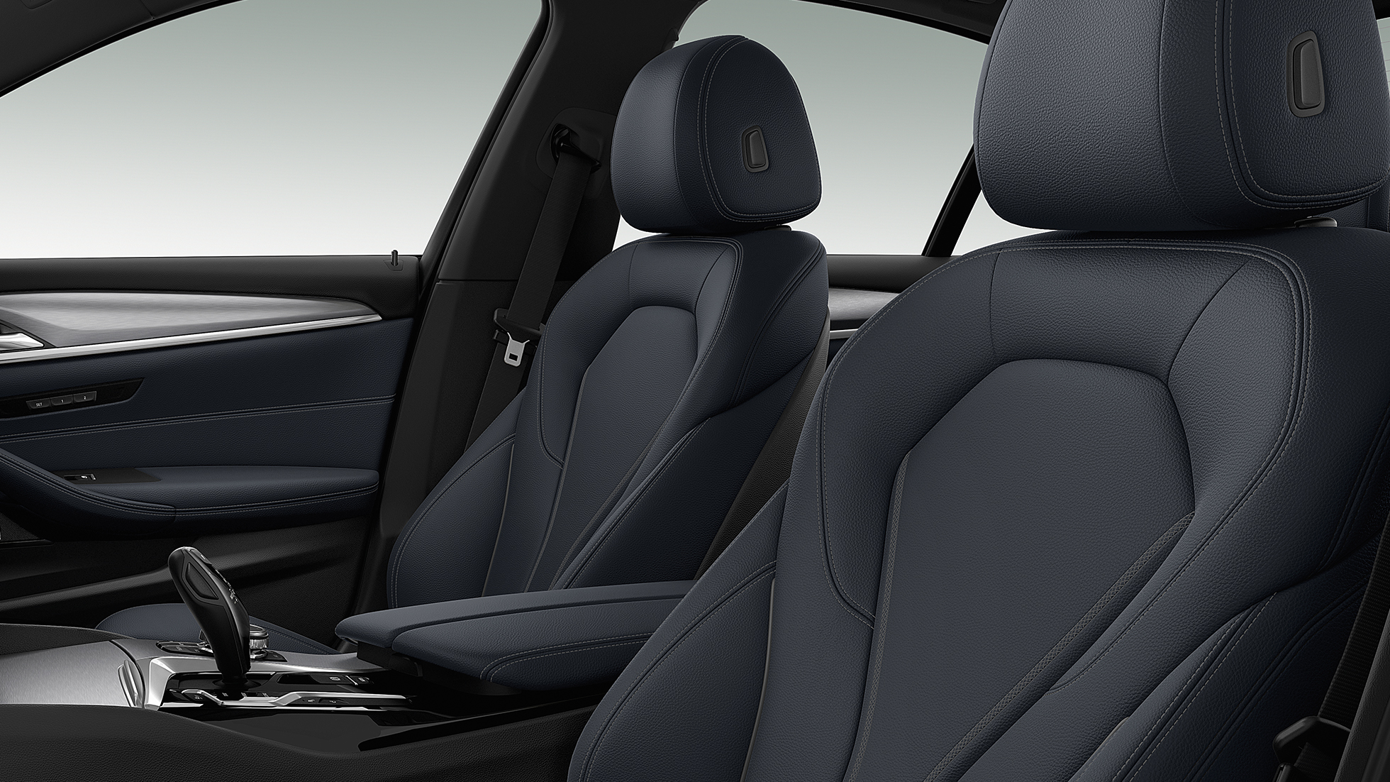 Sport Line upholstery BMW 5 Series Sedan Sport Line BMW 5 Series Sedan 540i Sedan G30 Alpine White metallic upholstery