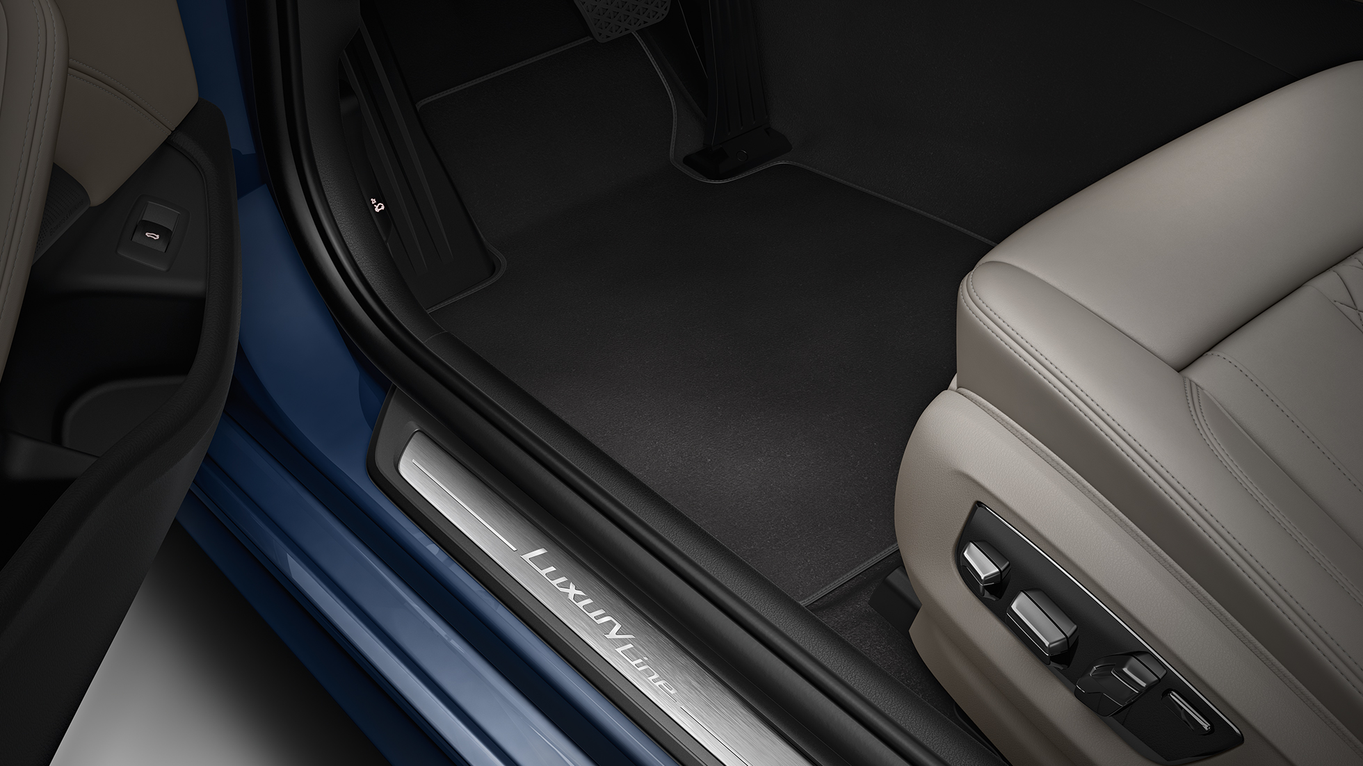 Luxury Line interior BMW 5 Series Sedan Luxury Line BMW 5 Series Sedan 540d Sedan G30 Imperial Blue Brilliant Effect metallic interior