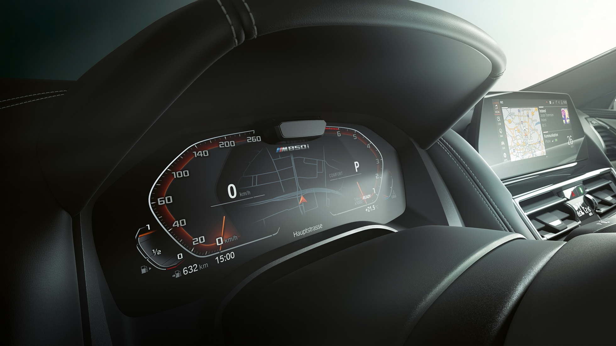 BMW M850i xDrive, instrument cluster, Driving Assistant Plus. BMW M850i xDrive, instrument cluster, Driving Assistant Plus.