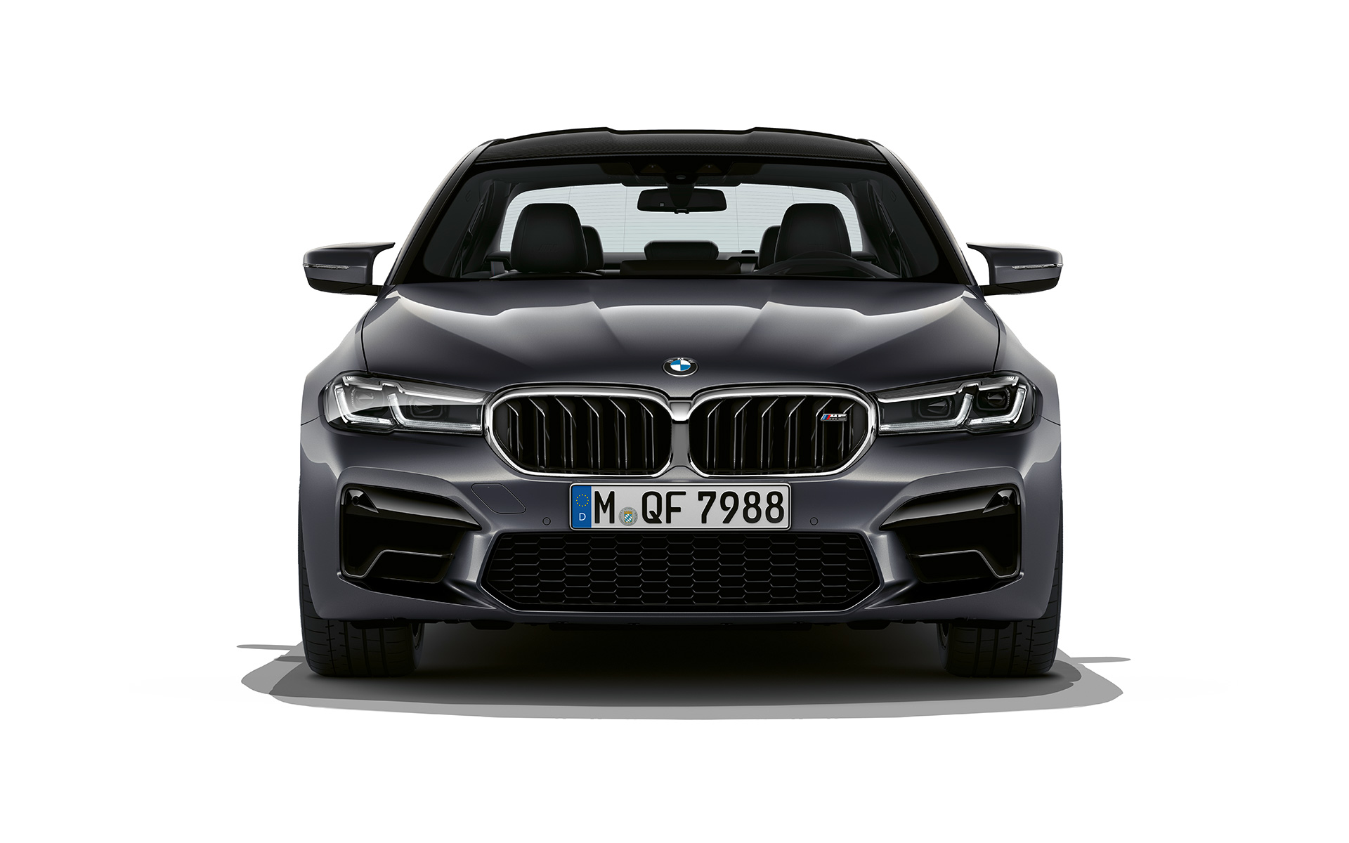 BMW M5 F90 LCI Facelift 2020 Brands Hatch Grey metallic front view