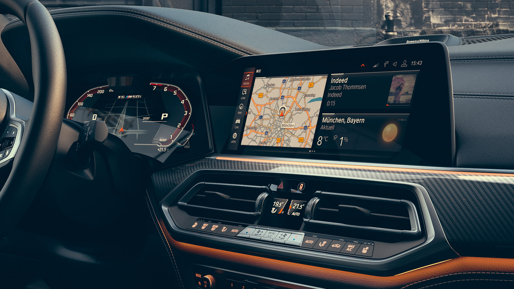 BMW X6 M50i, cockpit BMW X6 M50i, cockpit, driver oriented.