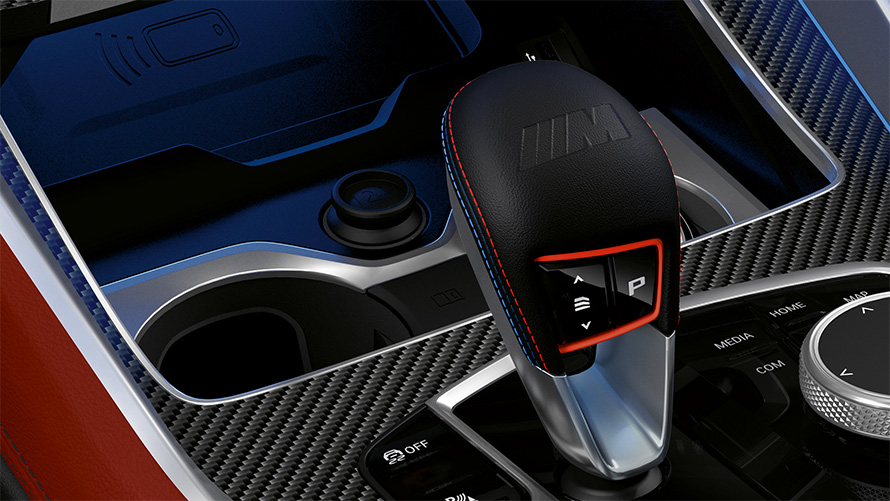 BMW X6 M Competition F96 2023 M selector lever