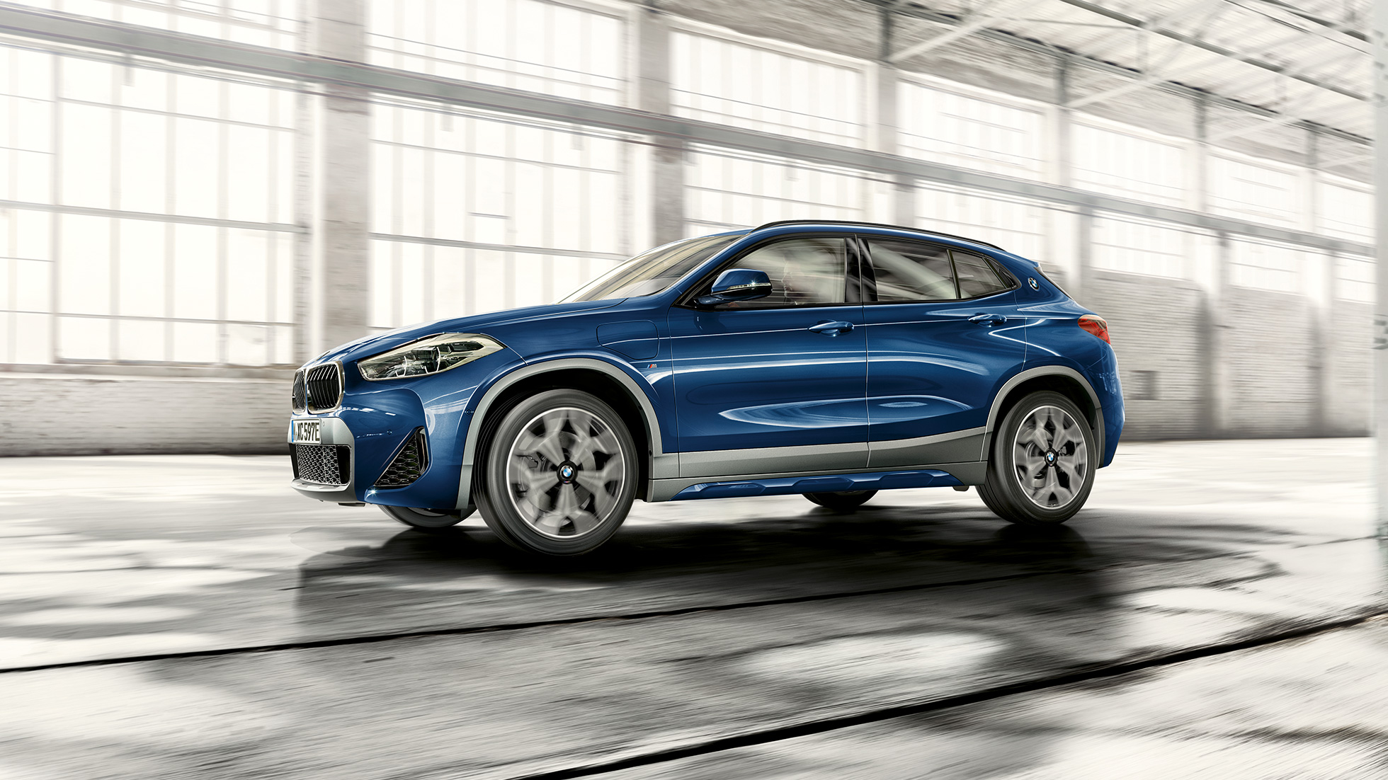 Front view BMW X2 xDrive25e plug-in hybrid F39 BMW X2 xDrive25e plug-in hybrid 2020 F39 front view
