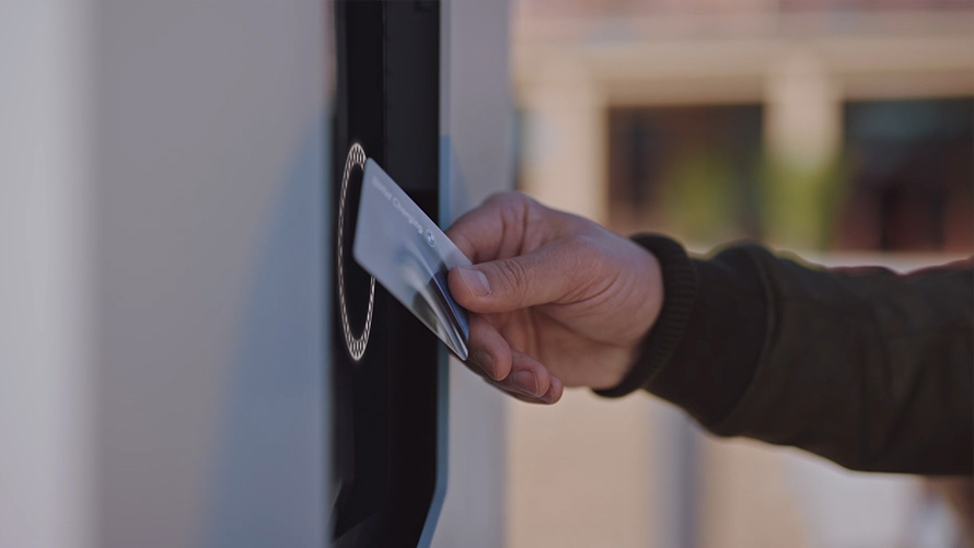 BMW electric cars BMW iX public charging with BMW Charging High Power Charging stations video