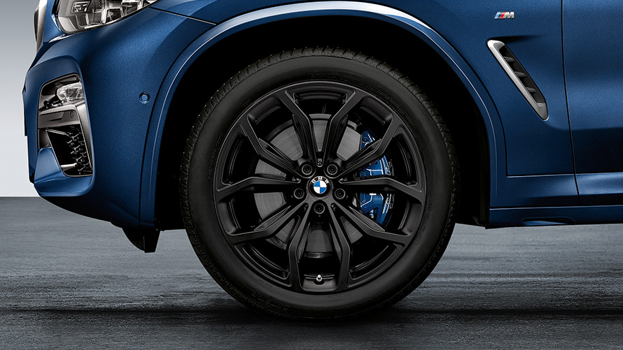 20" Y-spoke Style 695 20" BMW Light Alloy Wheel Y-spoke Style 695 Jet Black Matt, Winter Complete Front Wheel
