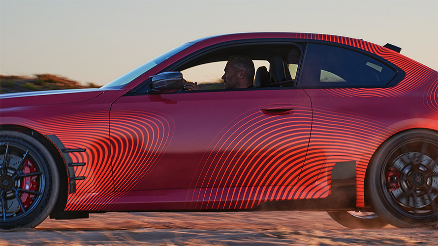 BMW M2 Coupé G87 BMW M Performance Parts three-quarter side view driving